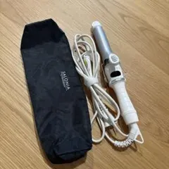 SALONIA カールヘアアイロン ホワイト 収納ケース付き