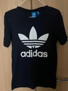 adidas originals　ロゴ 半袖Tシャツ XS　ネイビー