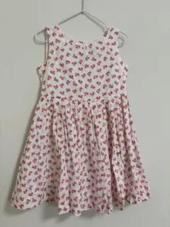 【クリーニング済美品】ボンポワン　ワンピース　花柄　ネオン　6aのサムネイル