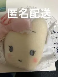 マロンクリーム　サンリオ　ホワイトフリル シークレットヘアクリップ