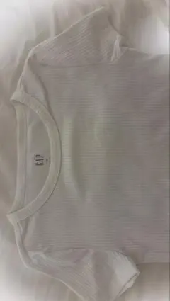 GAP リブクルーネックTシャツ ホワイトのサムネイル