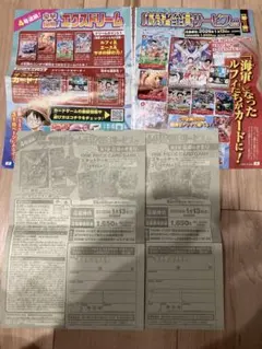 ワンピース　全員サービス　応募券　2枚　少年ジャンプ　4・5合併号　OPCG