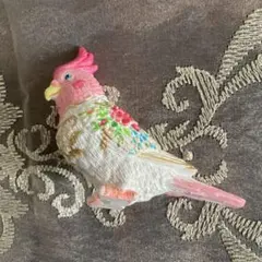 ❤️日常にロココの華やかな可憐さを❤️ 華やかピンクのオカメインコ　⭐️☆匿名☆