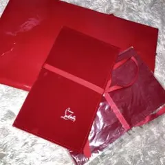 「お値下げ可」　クリスチャンルブタン　ノベルティ　ポーチ　ボックス　レッド お値下げ可」 クリスチャンルブタン ノベルティ ポーチ ボックス