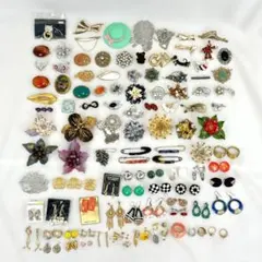 大量 ピアス イヤリング ブローチ リング まとめ売り アクセサリー