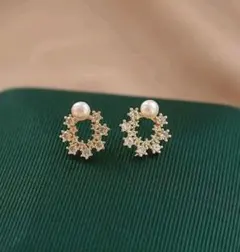 パールピアス　パール　ジルコニア　シルバー925