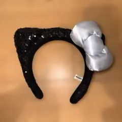 USJキティーちゃんキラキラカチューシャ黒