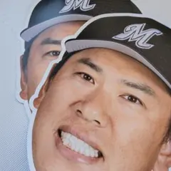 千葉ロッテマリーンズ 角中勝也 応援用フェイスパネル2枚カード付き