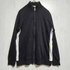 courrègesクレージュ黒 レディースジップアップ スウェットジャケットM