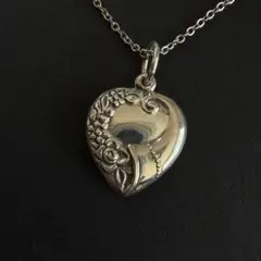 ② スウィートハートジュエリー 40s WW2 シルバー 勿忘草 花 渦巻き