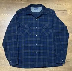 希少50s Pendleton オンブレ ウールシャツ　M ヴィンテージ