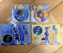Happyくじ ズートピア2 の4点セット アクリルスタンド&缶ミラー