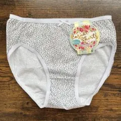 レディースショーツ　コットンショーツ　綿100% かわいい　花柄　ホワイト　白