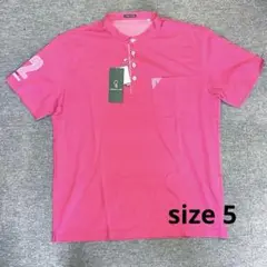 ［O72］未使用品GREEN CLUBS ポロシャツ バンドカラー 半袖