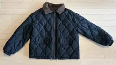 韓国風 黒キルティングジャケット