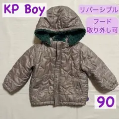 KP BOY リバーシブルアウター キルティング ボア ジャンパー 90