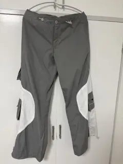 criminal damage グレー フレアパンツ レイヴパンツ