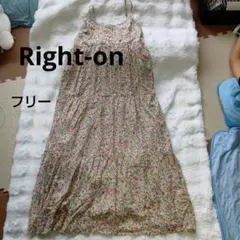 Right-on 花柄 キャミワンピース ロング丈 フリーのサムネイル