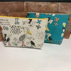 vega様 ハシビロコウのポーチ 2点