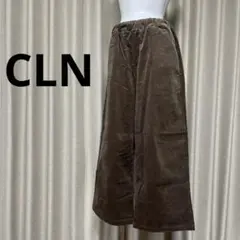 CLN シーエルエヌ ブラウン コーデュロイ ワイドレッグパンツ
