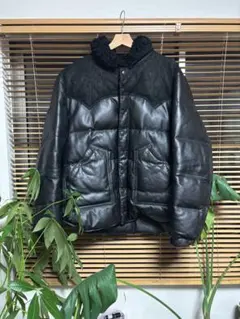 Curphey cow leather ダウン ジャケット archive