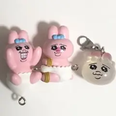 おぱんちゅうさぎ　ガチャガチャ　3点