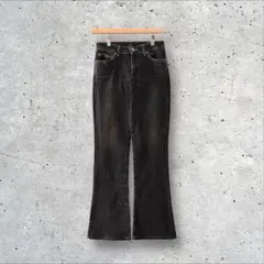 ローライズ フレアデニム ブラックデニム y2k 平成 00s グランジ モード