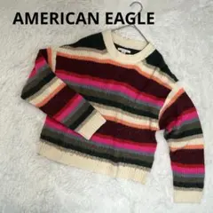 アメリカンイーグル グラデーションニットセーター M オーバーサイズ