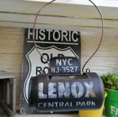 ガーデニング雑貨　リメイク缶　リメ缶　ブラック　②