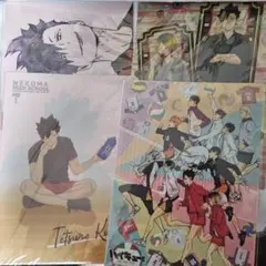 ハイキュー 研磨 黒尾 クリアファイル まとめ売り 2020カレンダー絵柄 縁日