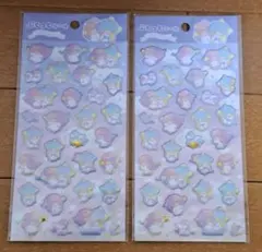 ぷくっとシール☆キキララ リトルツインスターズ サンリオ 　2枚セット