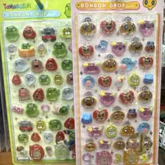 たまごっち　ボンボンドロップシール　めめっち　くちぱっち　2点セット