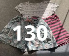 ユニクロ　パンツ　Tシャツ　ズボン　短パン　3枚セット　130