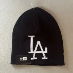 NEW ERA LA ドジャース ニット帽 ビーニー ブラックのサムネイル