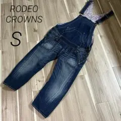 【RODEOCROWNS】ロデオクラウンズ　サロペット　オーバーオールデニム　S