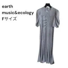 earth music&ecology リブドッキングワンピース グレー　F