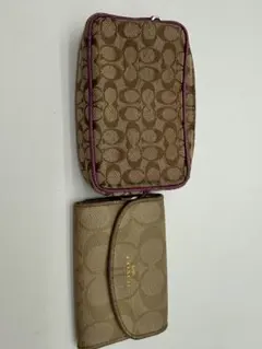コーチ　ポーチ　キーケース　2点セット