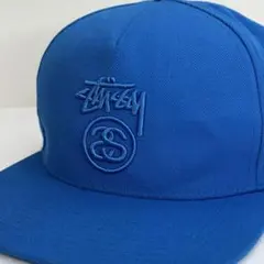 ステューシー ベースボール キャップ 帽子 刺繍 ブルー ロゴ アクセサリー