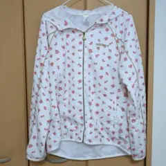 adidas NEO 花柄フードジャージ　Lサイズ　ホワイト