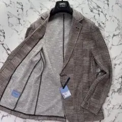 イタリア製　LARDINI　42　2ピース　テーラードジャケット　ジレ LARDINI】【イタリア製】ラルディーニ『ストライプ柄 コットン