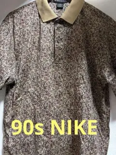 90s NIKE GOLF ポロシャツ 総柄 ナイキのサムネイル