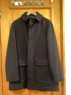 ロベルトカバーニ Wフェイス カシミア100％ 裏地チェック ハーフコート