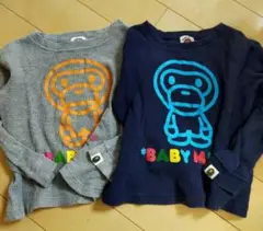 BAPE KIDS BABY MILO 長袖カットソー 110 2枚セット