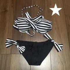 新品！ボーダービキニ＊水着＊Lサイズ