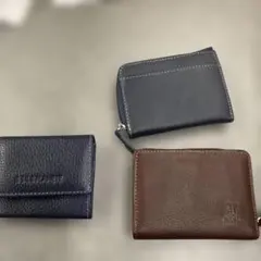 し*ま様 ブラック コインケース×3