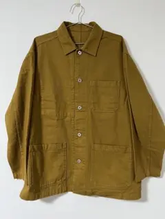 無印良品　紳士　カポック混カバーオール　L ベージュのサムネイル