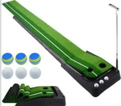 【1回のみ使用】SMALY 自動 返球機能付き パター練習マット 3m