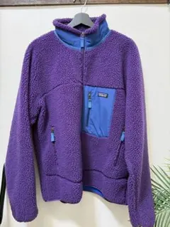 限定完売カラー！パタゴニアレトロXカーディガンキッズL/patagonia紫 
