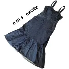 e m s excite エムズエキサイト 　 デニムジャンパースカート