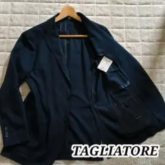 ​極美品 タリアトーレ カシミヤ100% ジャケット ダカール ネイビー 44のサムネイル